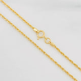 Cadena Lazo 0.85g / 45cm / 1.27mm Oro Amarillo 18K