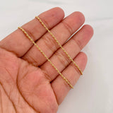 Cadena Lazo 0.85g / 45cm / 1.27mm Oro Amarillo 18K