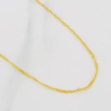 Cadena Singapur 1.65g / 50cm / 1.74mm Oro Amarillo 18K