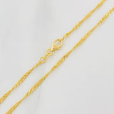 Cadena Singapur 1.65g / 50cm / 1.74mm Oro Amarillo 18K