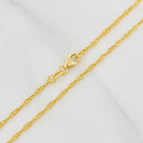 Cadena Singapur 1.55g / 50cm / 1.53mm Oro Amarillo 18K