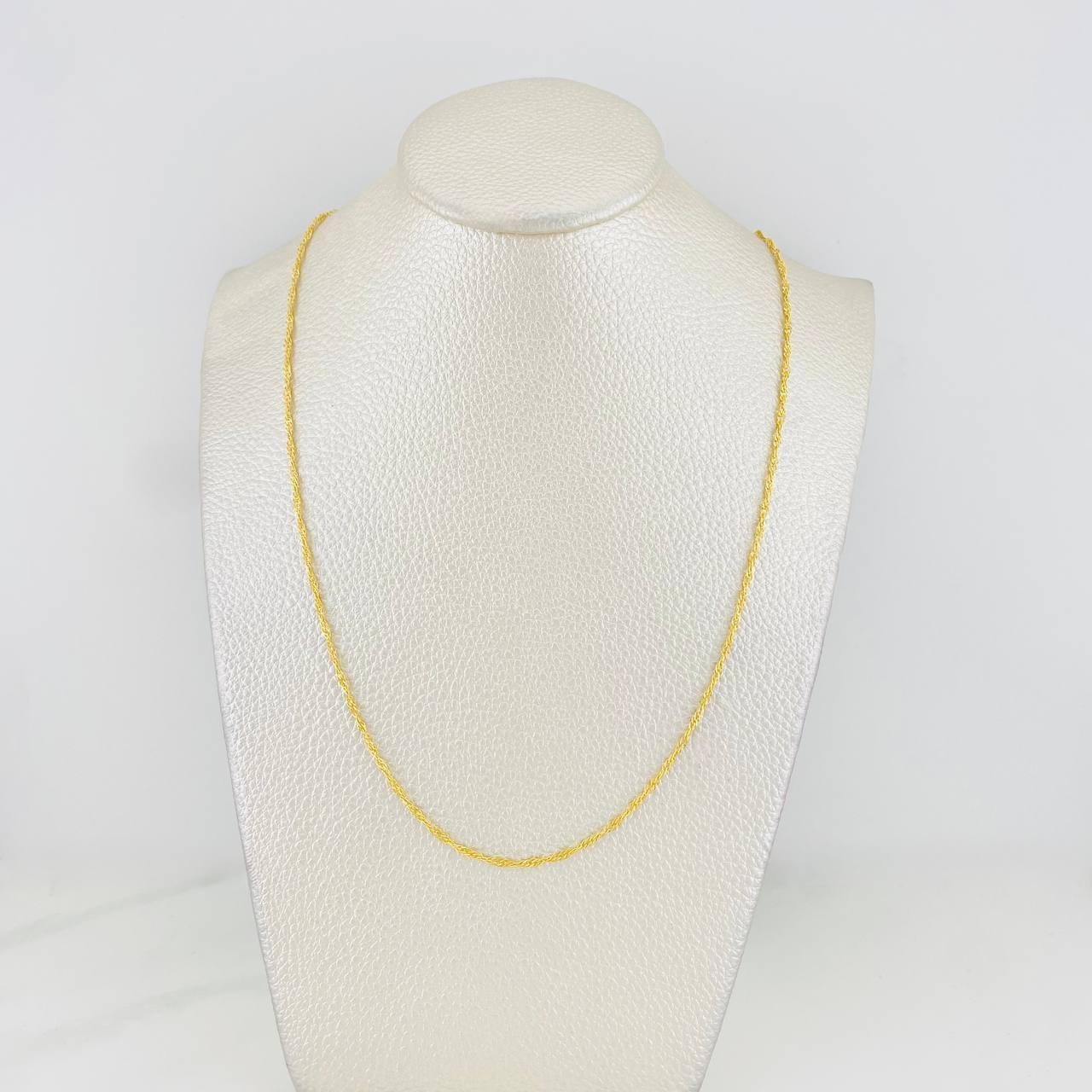 Cadena Singapur 1.55g / 50cm / 1.53mm Oro Amarillo 18K