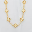 Cadena Halo Trebol Diamantado 28.2g / 50cm / 9.36mm Oro Amarillo 18K