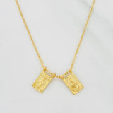 Cadena Aro Seguido Escapulario 3.85g / 45cm / 1.3mm Oro Amarillo 18K