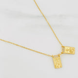 Cadena Aro Seguido Escapulario 3.85g / 45cm / 1.3mm Oro Amarillo 18K