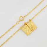 Cadena Aro Seguido Escapulario 3.85g / 45cm / 1.3mm Oro Amarillo 18K