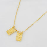 Cadena Aro Seguido Escapulario 3.85g / 45cm / 1.3mm Oro Amarillo 18K