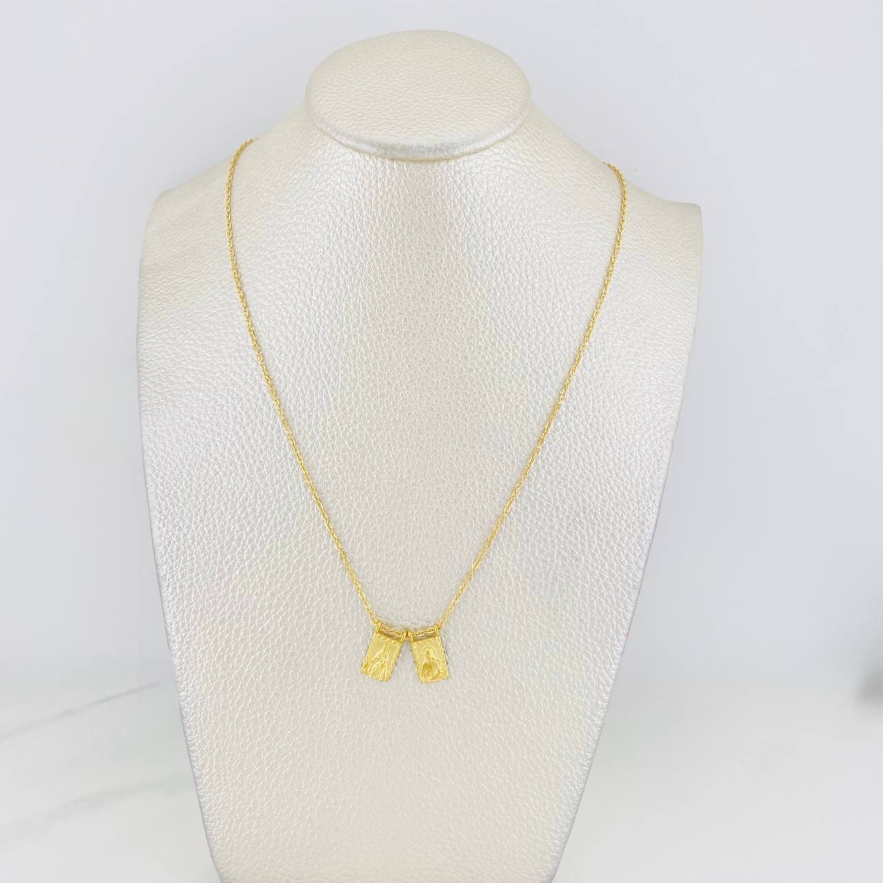 Cadena Aro Seguido Escapulario 3.85g / 45cm / 1.3mm Oro Amarillo 18K