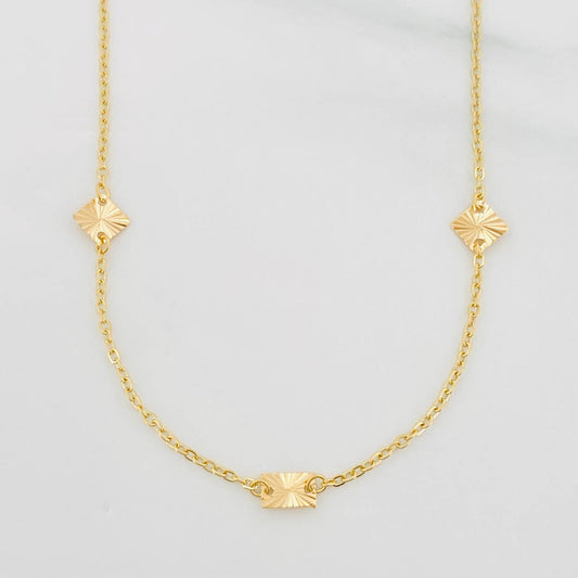 Cadena Aro Seguido Figuras 2.65g / 45cm / 1.11mm Oro Amarillo 18K