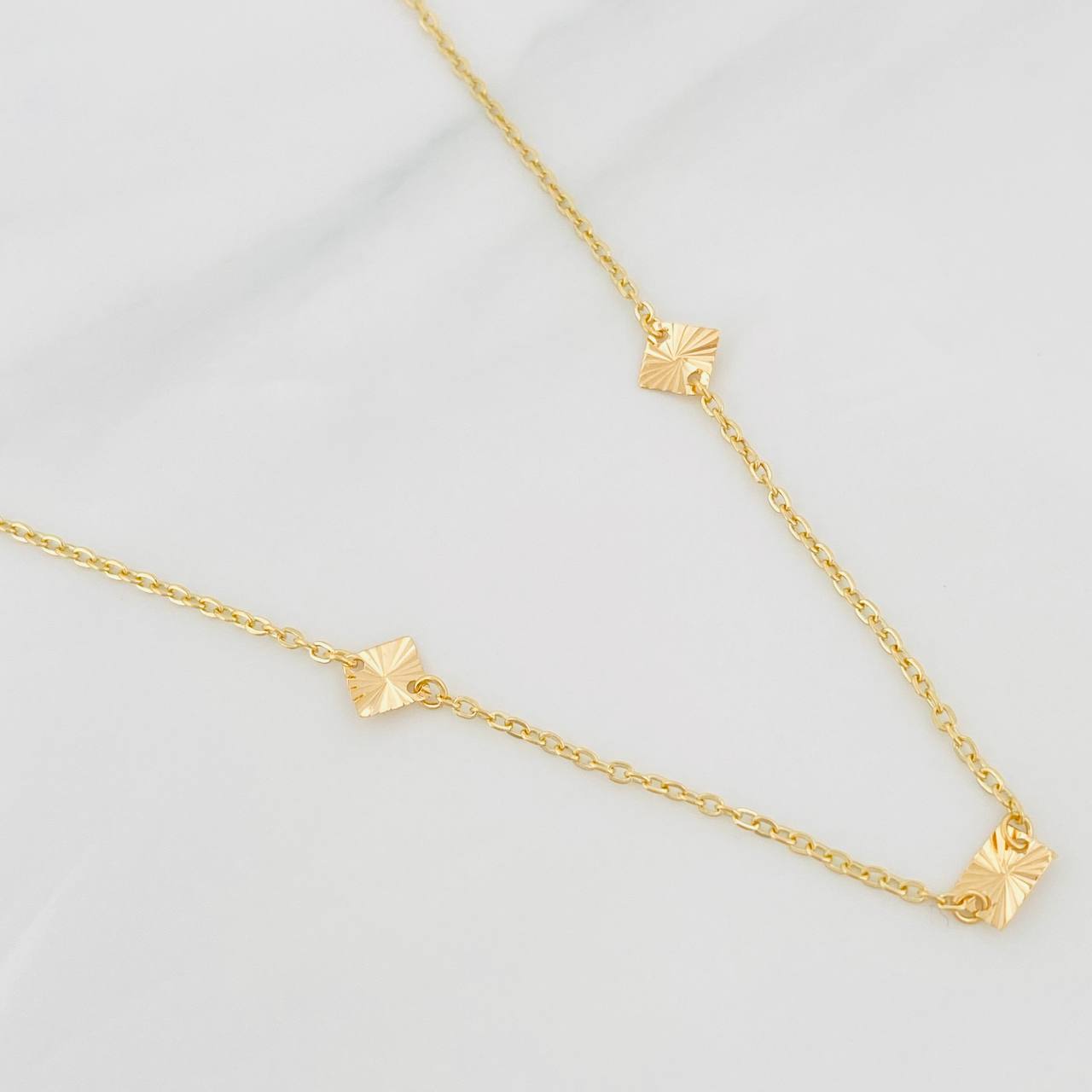 Cadena Aro Seguido Figuras 2.65g / 45cm / 1.11mm Oro Amarillo 18K