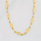 Cadena Rustica Rombos 8.2g / 45cm / 4.16mm Oro Amarillo 18K