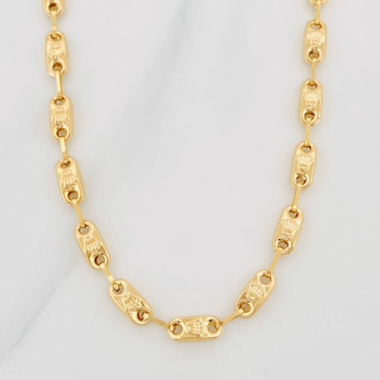 Cadena Rustica Corona 11.15g / 60cm / 4.47mm Oro Amarillo 18K