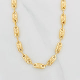 Cadena Rustica Tornillo 14.4g / 60cm / 5.04mm Oro Amarillo 18K