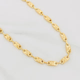 Cadena Rustica Tornillo 14.4g / 60cm / 5.04mm Oro Amarillo 18K