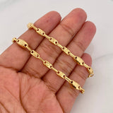 Cadena Rustica Tornillo 11.05g / 50cm / 5.58mm Oro Amarillo 18K