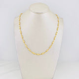 Cadena Rustica Cilindro 7.5g / 50cm / 3.17mm Oro Amarillo 18K