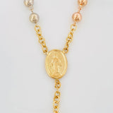 Rosario Virgen Milagrosa 24g / 60cm / 5mm Tres Oros 18K