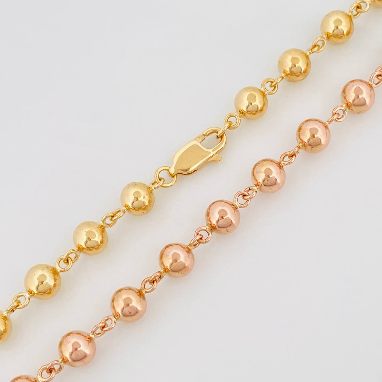 Rosario Virgen Milagrosa 24g / 60cm / 5mm Tres Oros 18K
