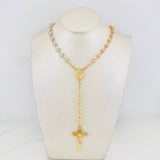 Rosario Virgen Milagrosa 24g / 60cm / 5mm Tres Oros 18K