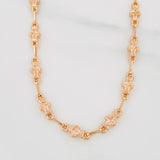 Cadena Rustica Trebol 8.4g / 45cm / 5.19mm Oro Rosa 18K