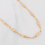 Cadena Rustica Dubai 6.9g / 45cm / 3.15mm Oro Rosa 18K