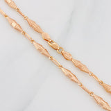Cadena Rustica Dubai 6.9g / 45cm / 3.15mm Oro Rosa 18K