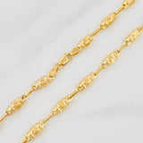Cadena Rustica Barril 8.35g / 60cm / 3.88mm Oro Amarillo 18K