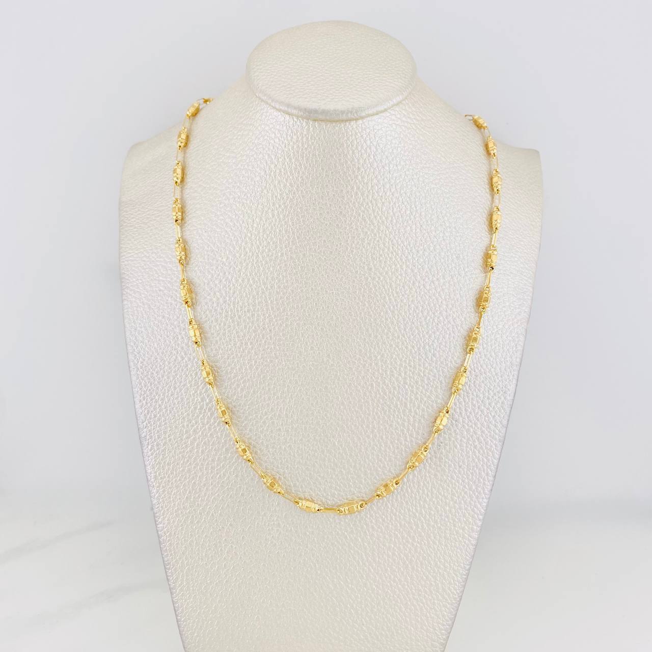 Cadena Rustica Barril 8.35g / 60cm / 3.88mm Oro Amarillo 18K