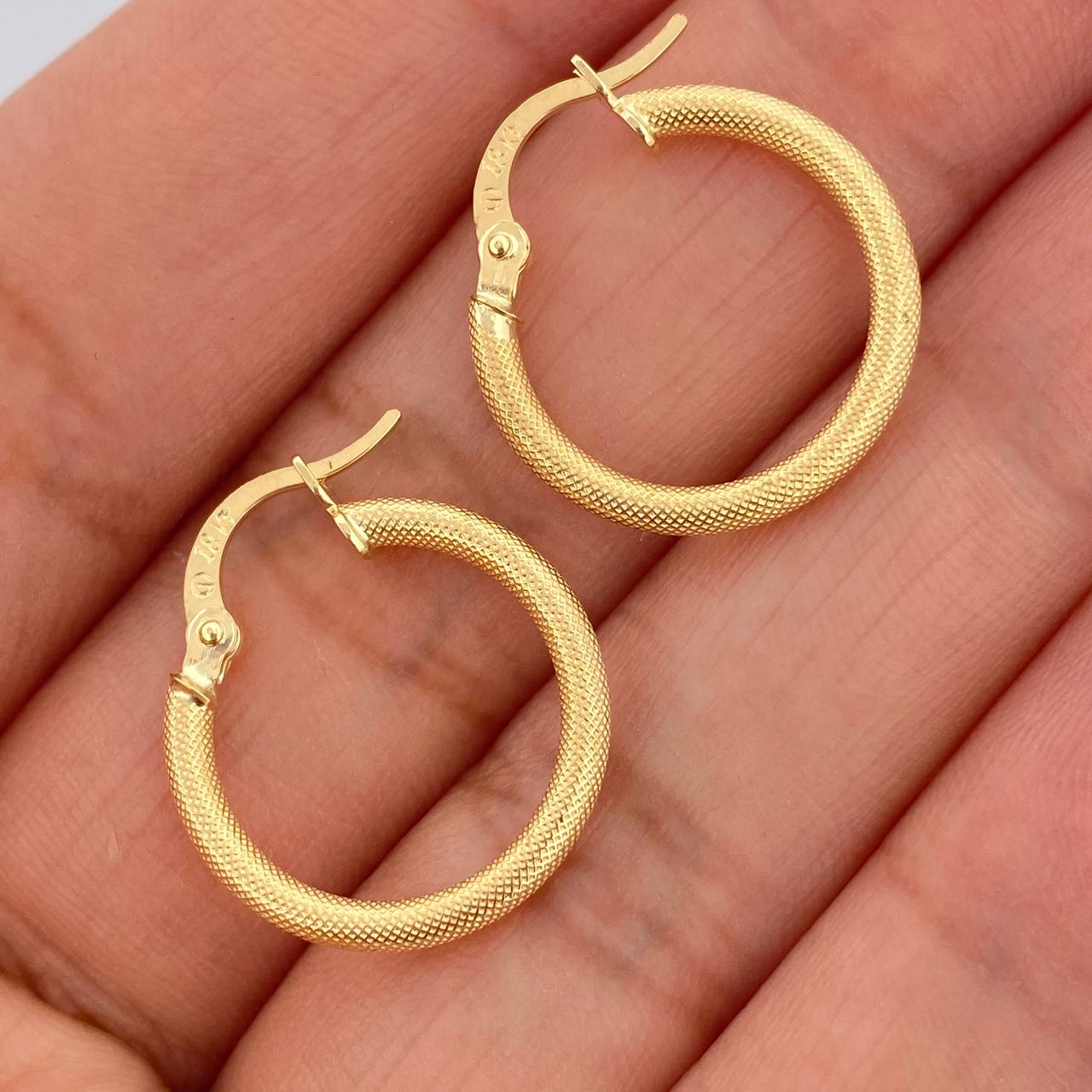 Candongas Tefi 1.4gr / 2cm / Oro Amarillo 18K &