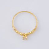 Anillo Solitario Trenzado 1.15g / T6 Oro Amarillo 18K