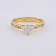 Anillo Solitario Cuatro Garras 2.7g / T6 Oro Amarillo 18K