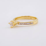 Anillo Solitario Cuatro Garras 2.35g / T5 1/2 Oro Amarillo 18K