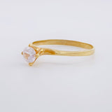 Anillo Solitario Abrazado 1.65g / T7 3/4 Oro Amarillo 18K