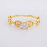 Anillo Solitario GC 1.45g / T6 Oro Amarillo 18K