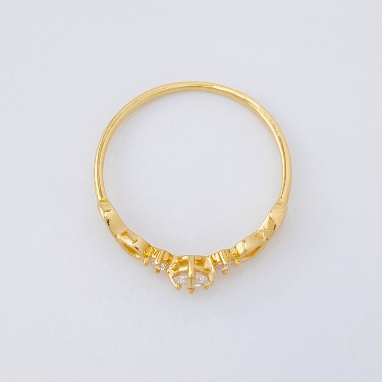 Anillo Solitario Infinitos 1g / T5 1/2 Oro Amarillo 18K