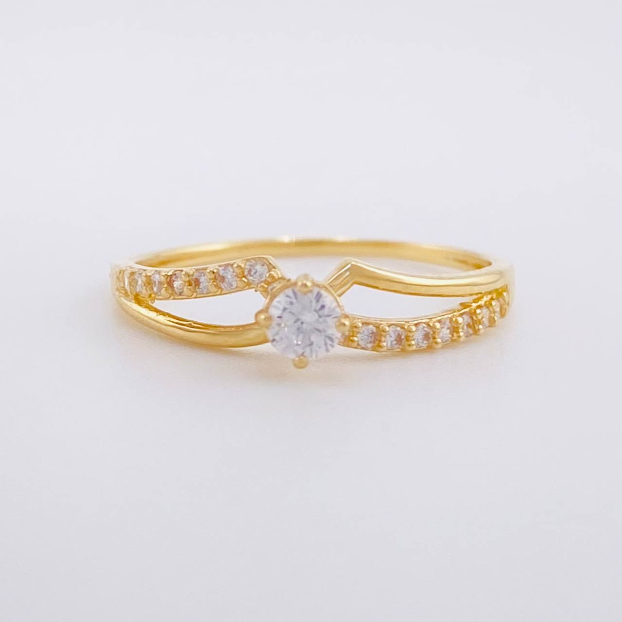 Anillo Lazos Tupidos 1.2g / T5 Oro Amarillo 18K