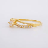 Anillo Lazos Tupidos 1.2g / T5 Oro Amarillo 18K