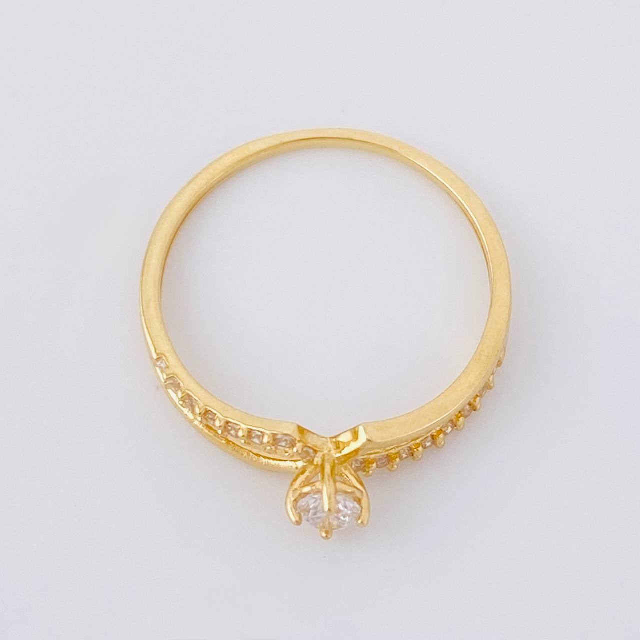 Anillo Lazos Tupidos 1.2g / T5 Oro Amarillo 18K