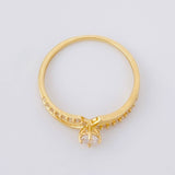 Anillo Lazos Tupidos 1.2g / T5 Oro Amarillo 18K