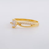 Anillo Solitario Entrelezado 2.35g / T7 1/4 Oro Amarillo 18K