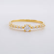 Anillo Carril Trinity 1.55g / T6 3/4 Oro Amarillo 18K