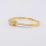 Anillo Carril Trinity 1.55g / T6 3/4 Oro Amarillo 18K