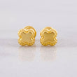 Topos Trebol 0.5g / 6mm Oro Amarillo 18K