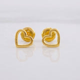 Topos Silueta Corazón 0.65g / 6.2mm Oro Amarillo 18K