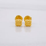 Topos Trébol Diamantado 0.4g / 4.1mm Oro Amarillo 18K