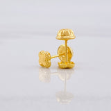 Topos Trébol Diamantado 0.45g / 4.1mm Oro Amarillo 18K