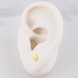 Topos Trébol Diamantado 0.45g / 4.1mm Oro Amarillo 18K