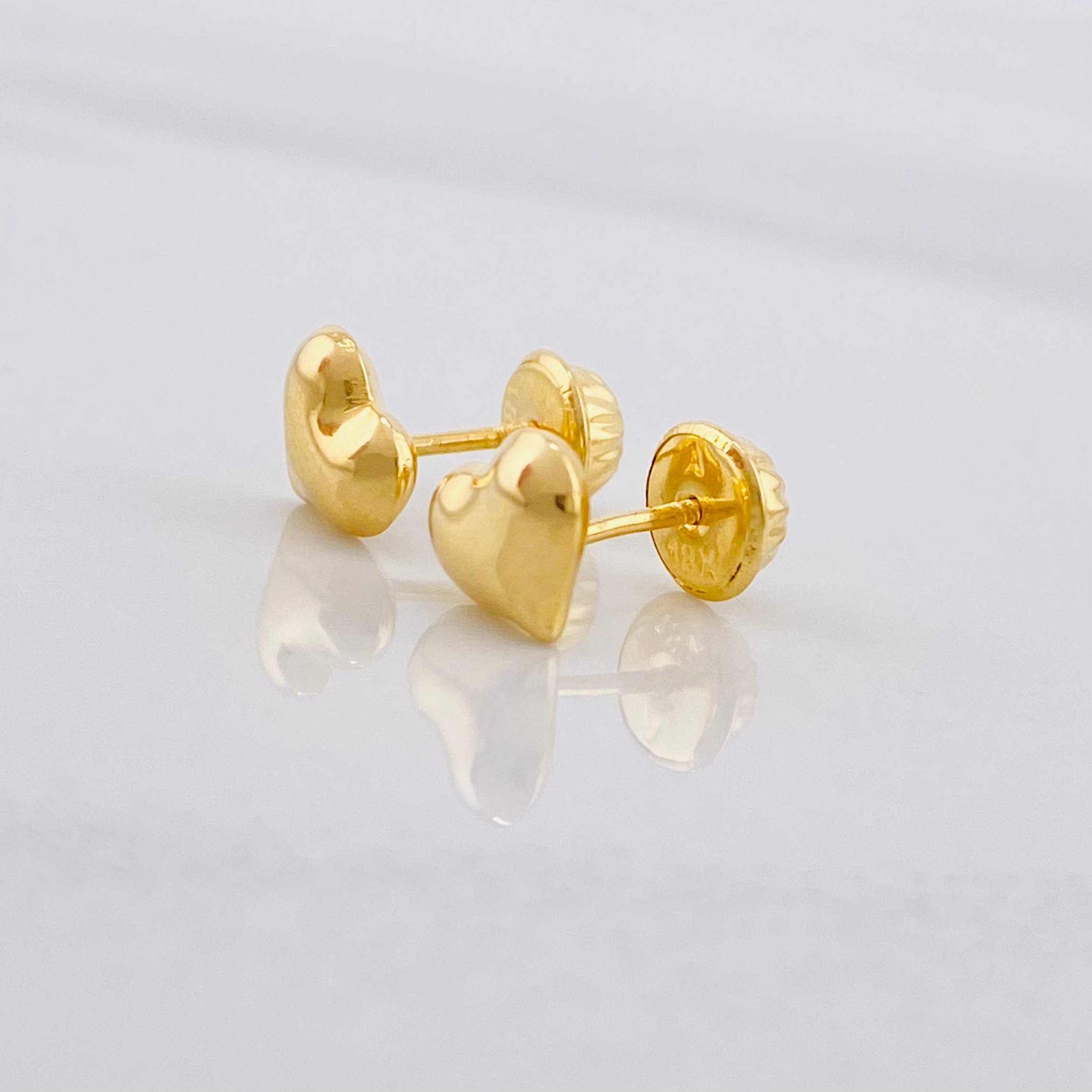 Topos Corazón 0.55g / 5.9mm Oro Amarillo 18K