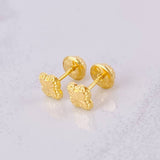 Topos Trébol Diamantado 0.45g / 5.2mm Oro Amarillo 18K