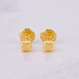 Topos Trébol Diamantado 0.35g / 3.6mm Oro Amarillo 18K